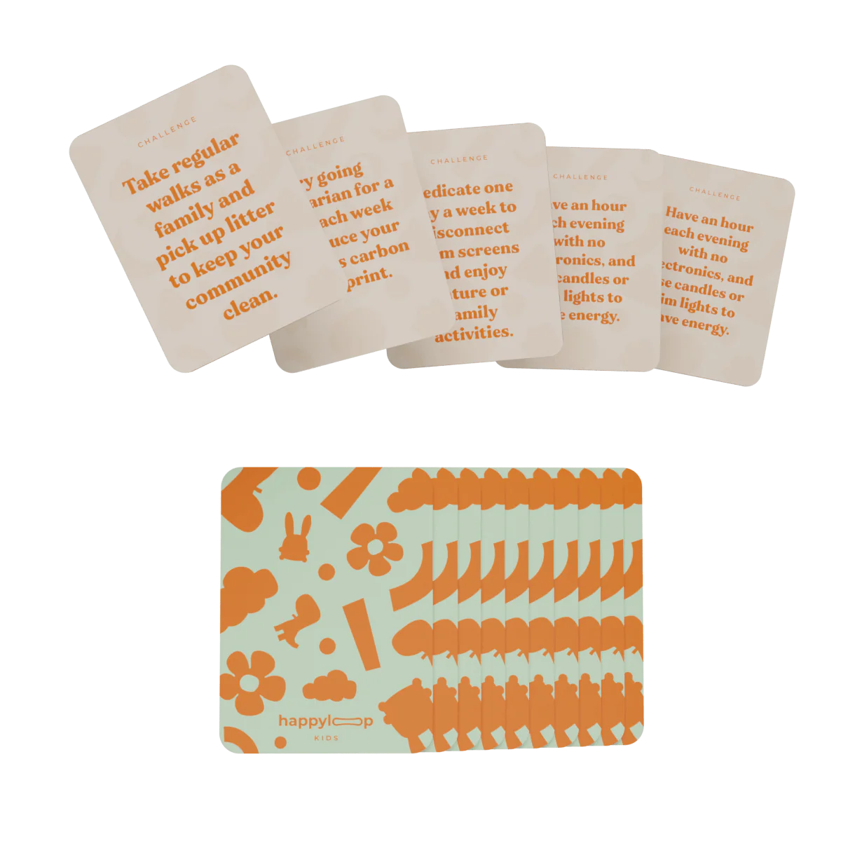 30 Days of Eco-Friendly Challenges Mini Cards Deck