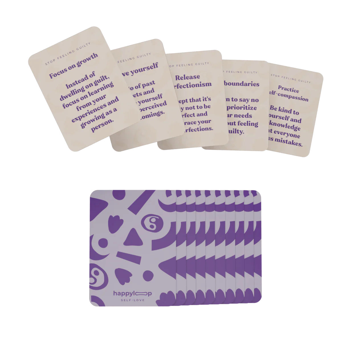 30 Days to Stop Feeling Guilty Mini Cards Deck