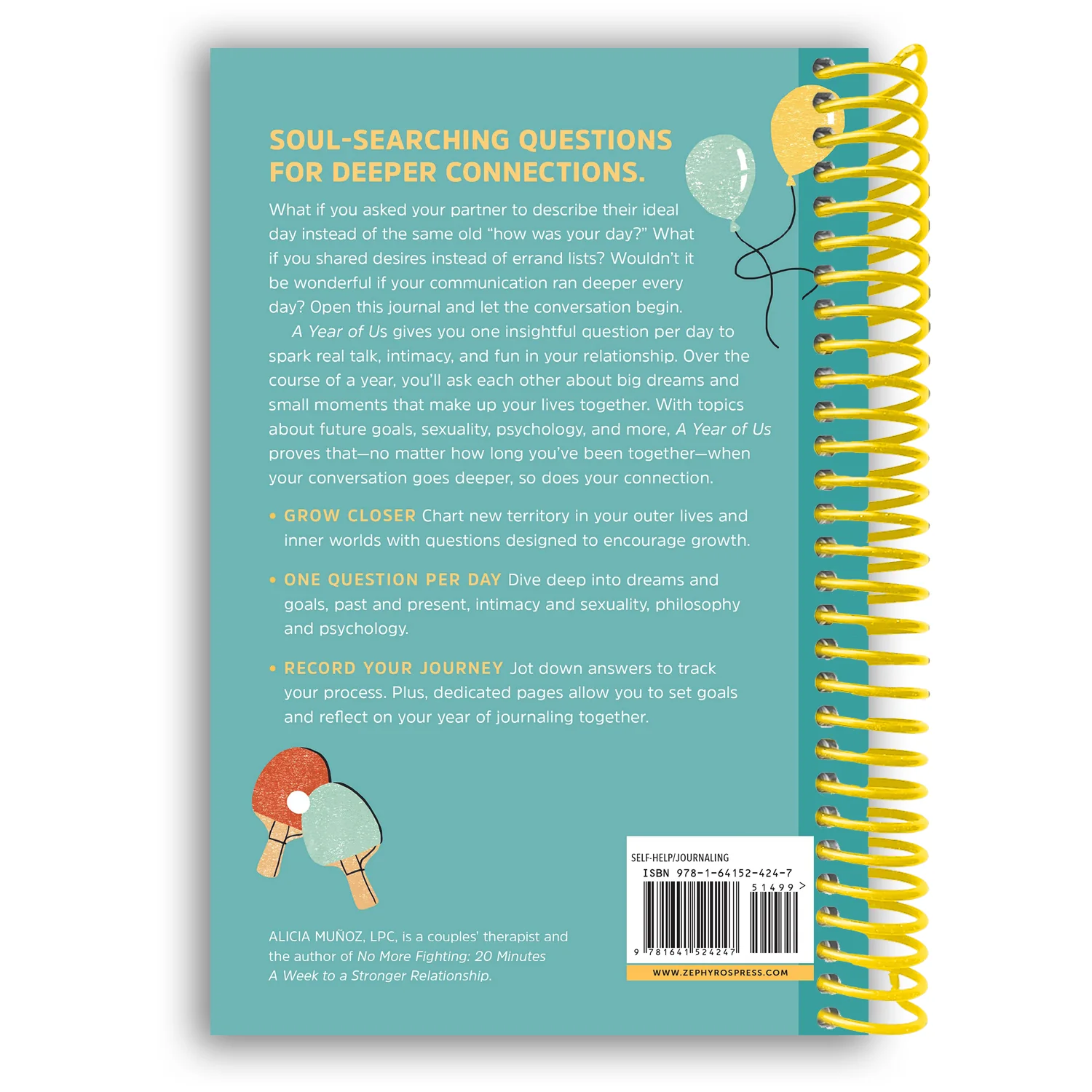 A Year of Us: A Couples Journal: One Question a Day to Spark Fun and Meaningful Conversations (Spiral Bound) - Image 2