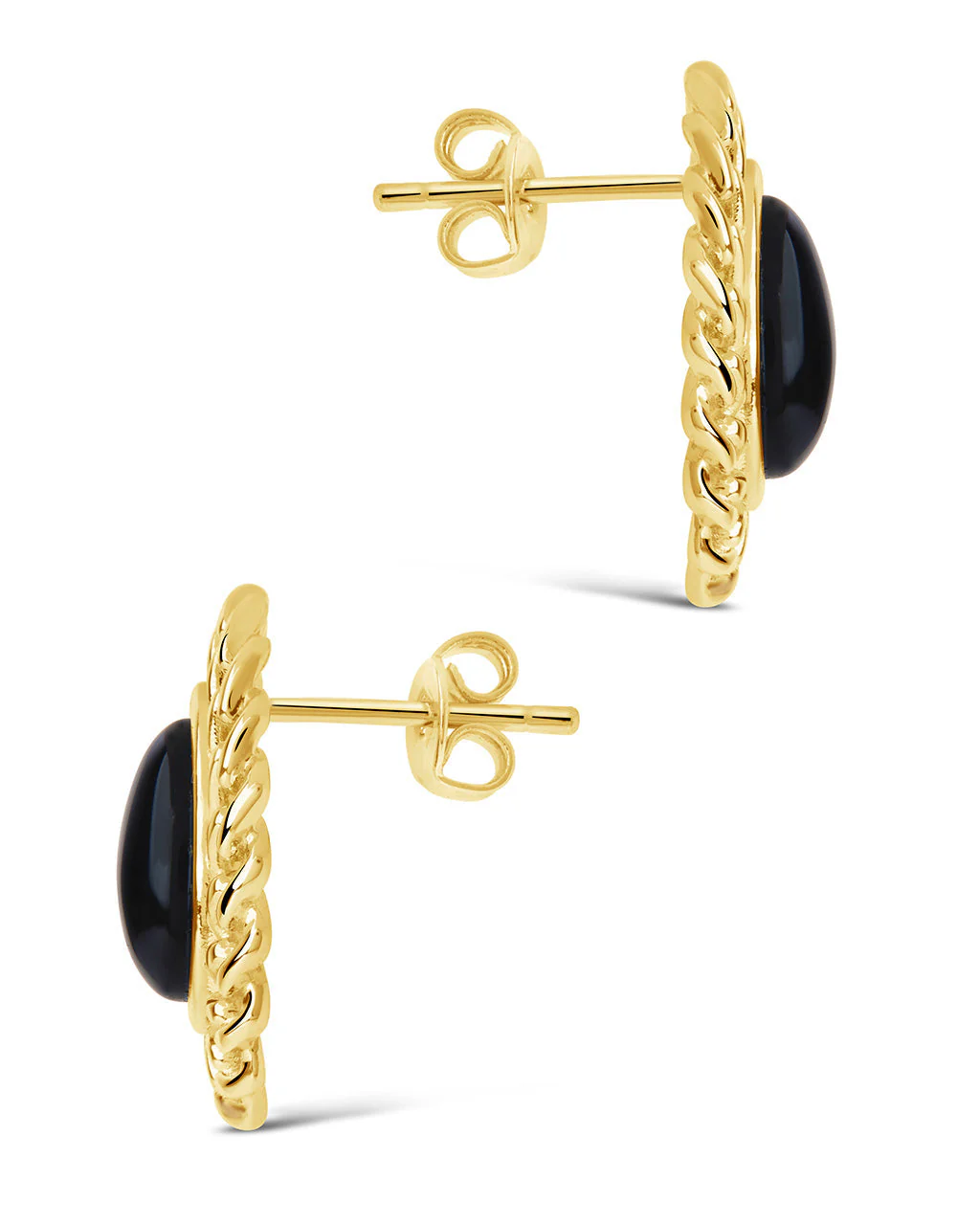 Ainsley Onyx Statement Stud Earrings - Image 4