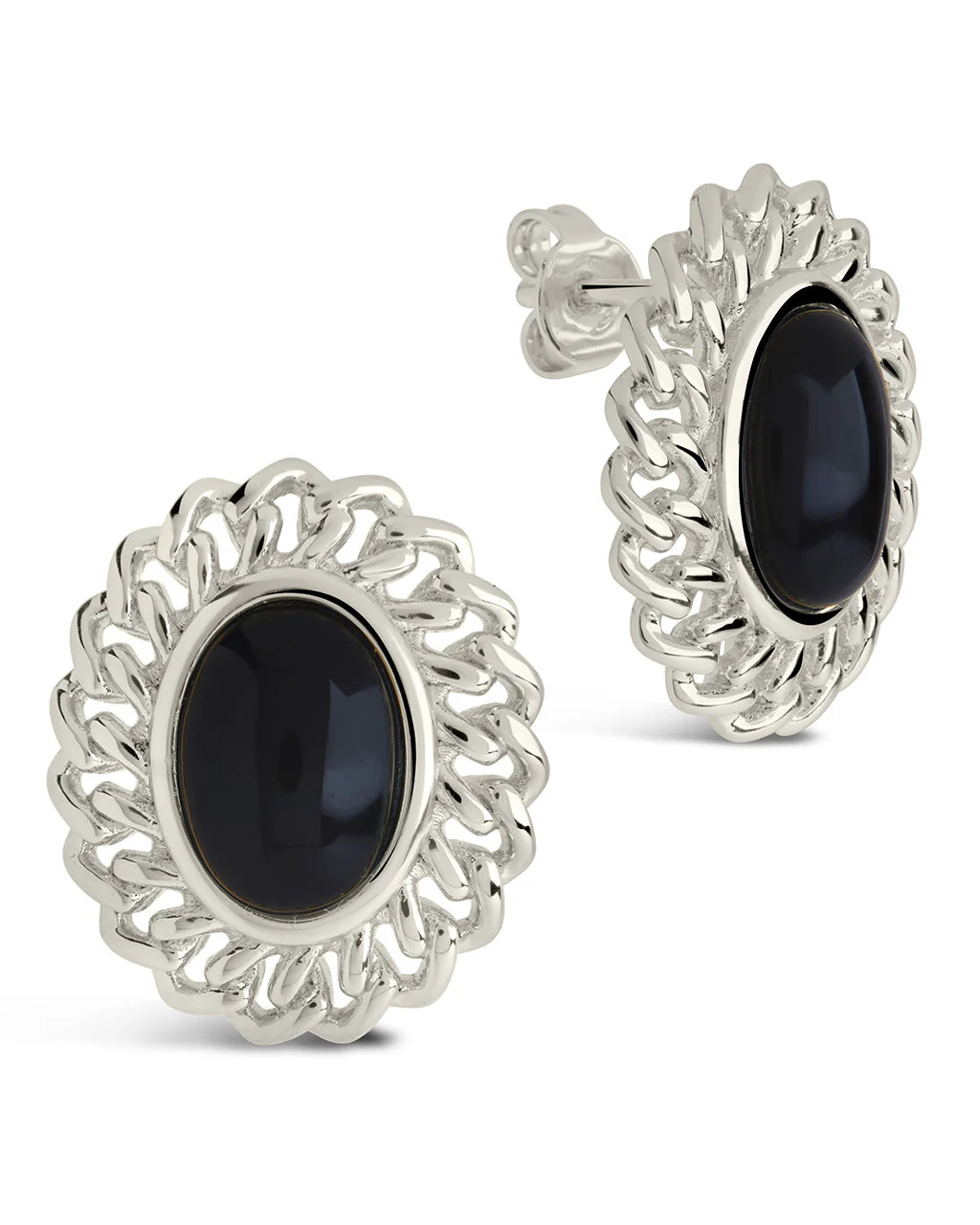 Ainsley Onyx Statement Stud Earrings - Image 5