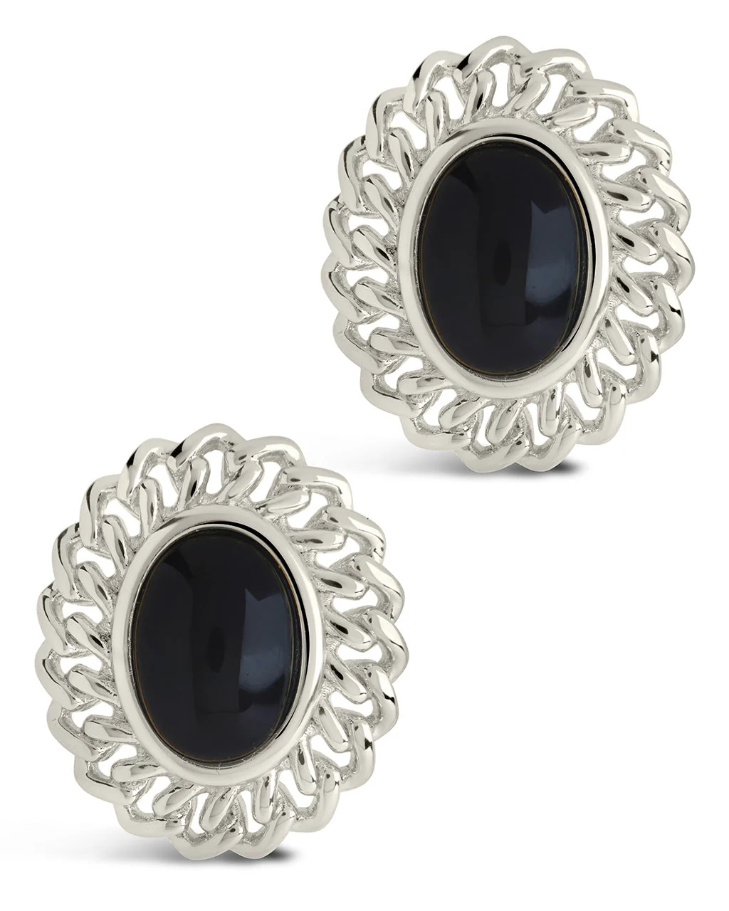 Ainsley Onyx Statement Stud Earrings - Image 6
