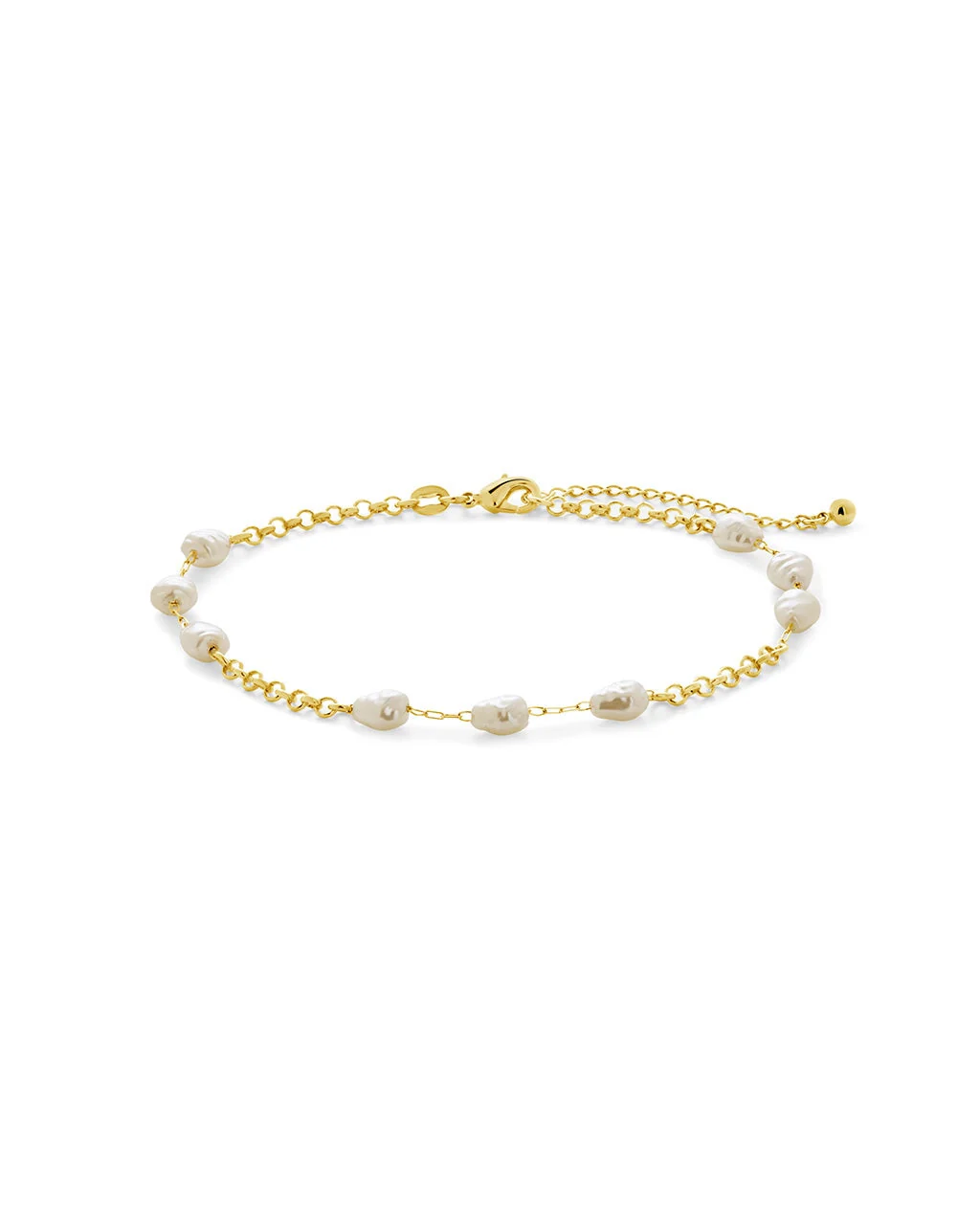 Allie Stationed Pearl Anklet - Image 3