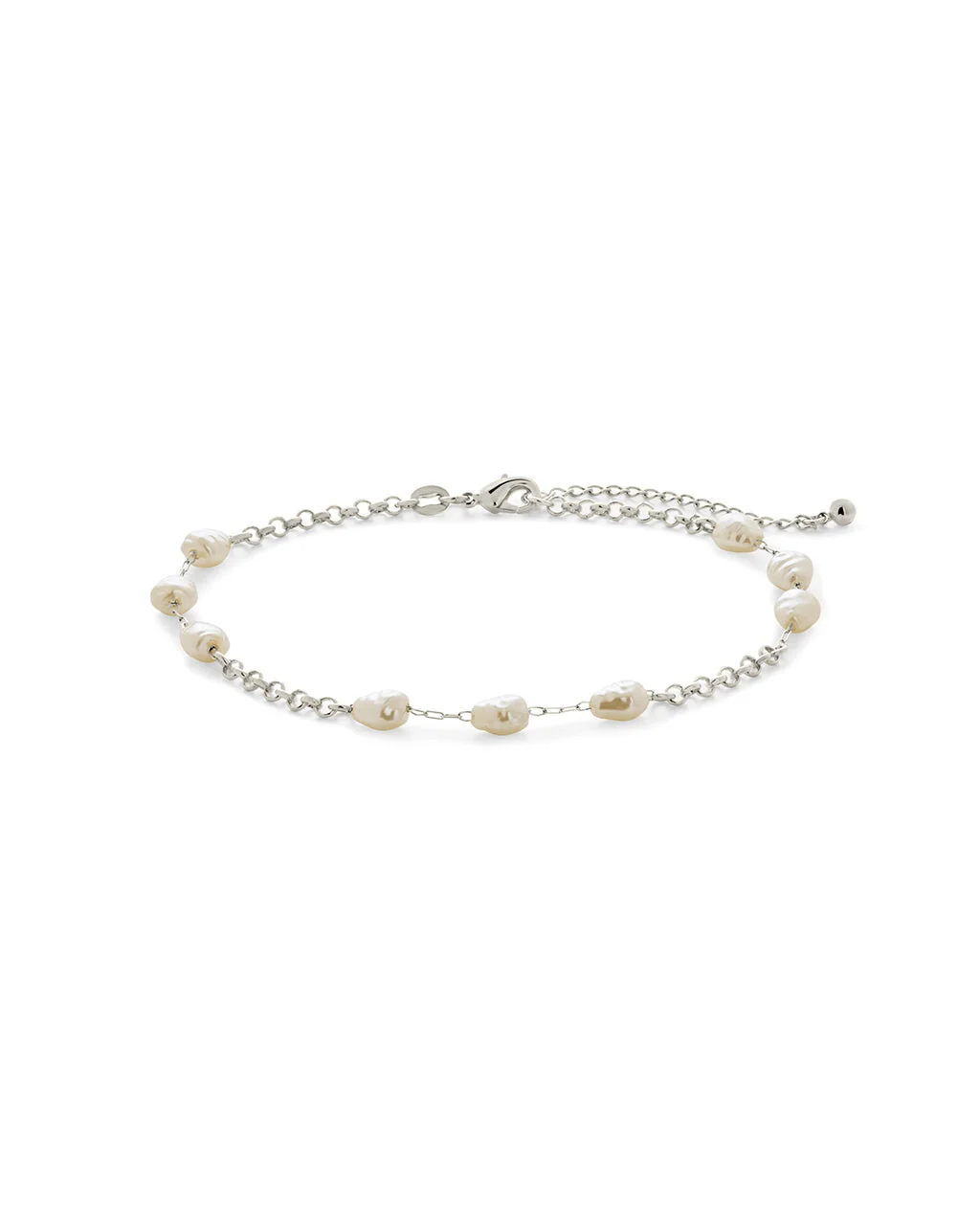 Allie Stationed Pearl Anklet - Image 6