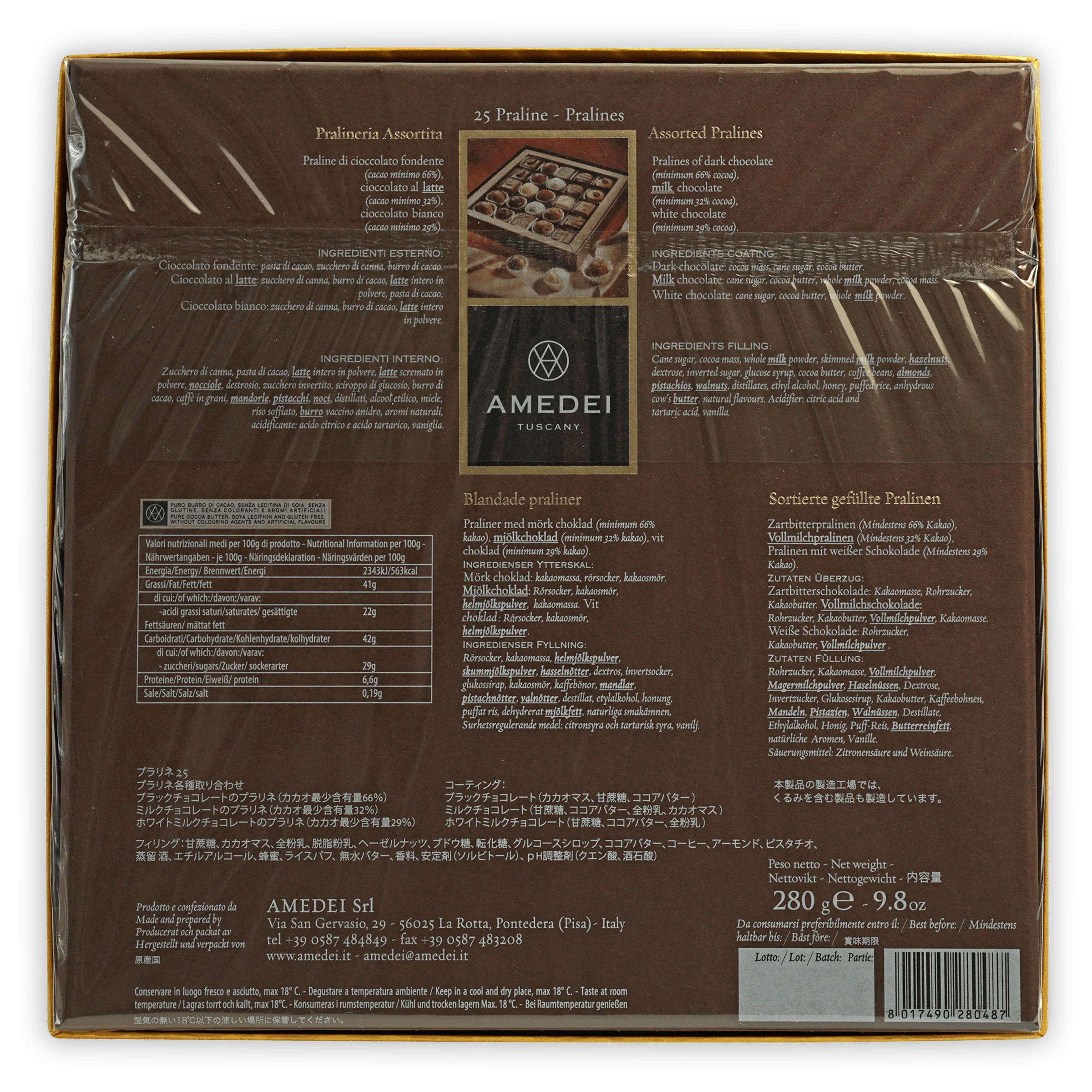 Amedei Chocolate Pralines Gift Box (25 pcs) - Image 4