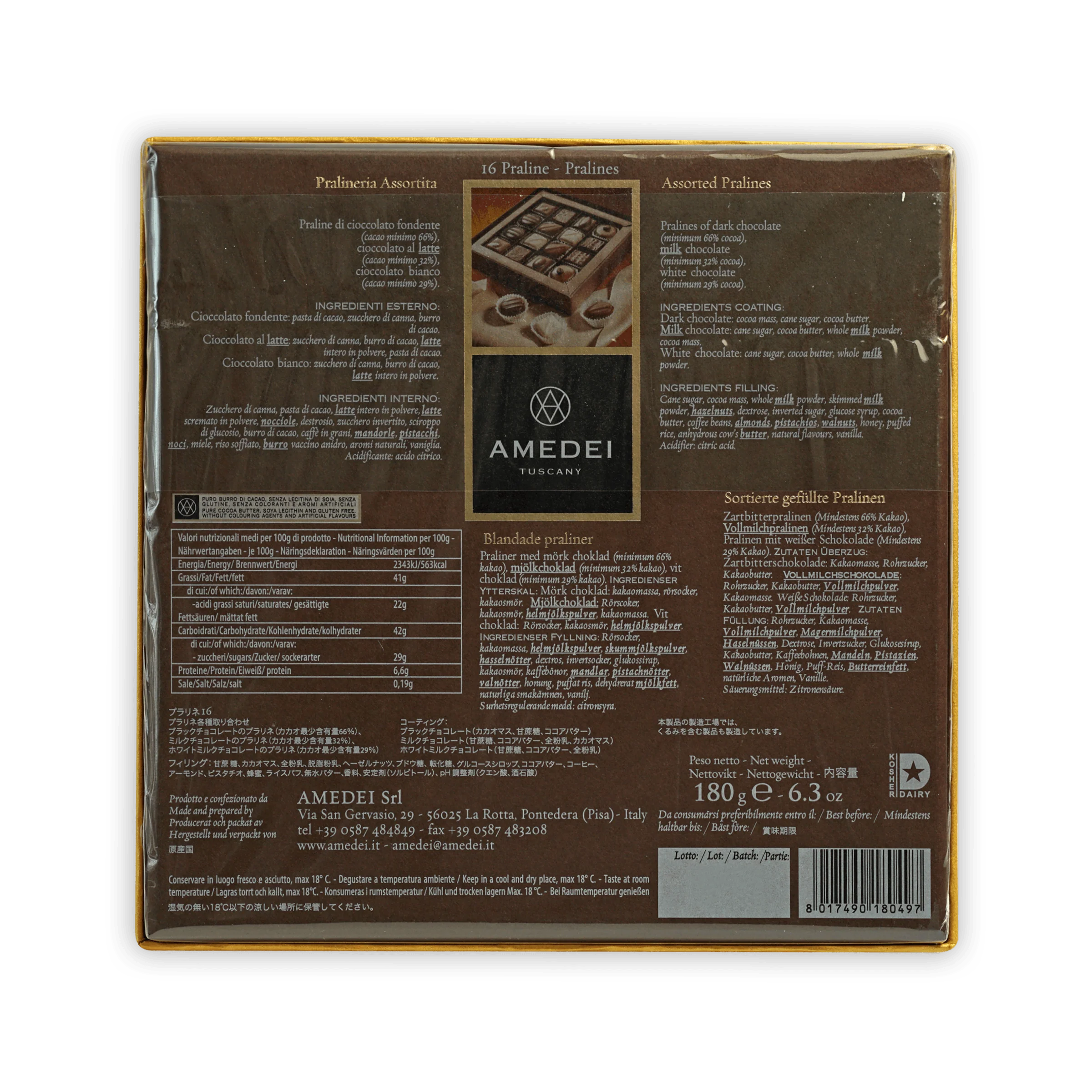 Amedei Pralines Gift Box (16 pcs) - Image 4