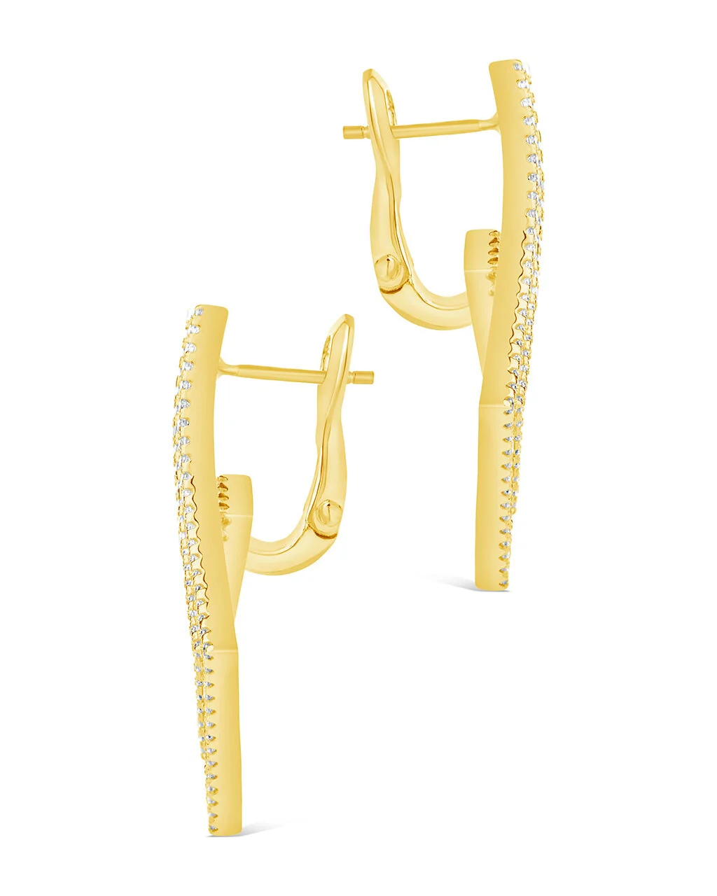 Amina CZ Statement Drop Earrings - Image 4