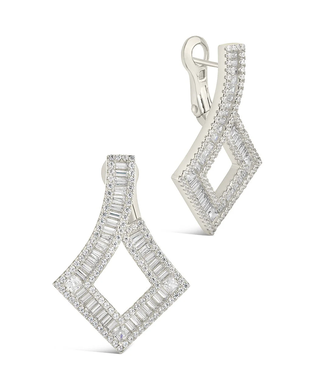 Amina CZ Statement Drop Earrings - Image 5