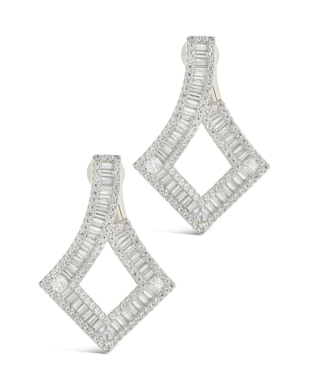 Amina CZ Statement Drop Earrings - Image 6