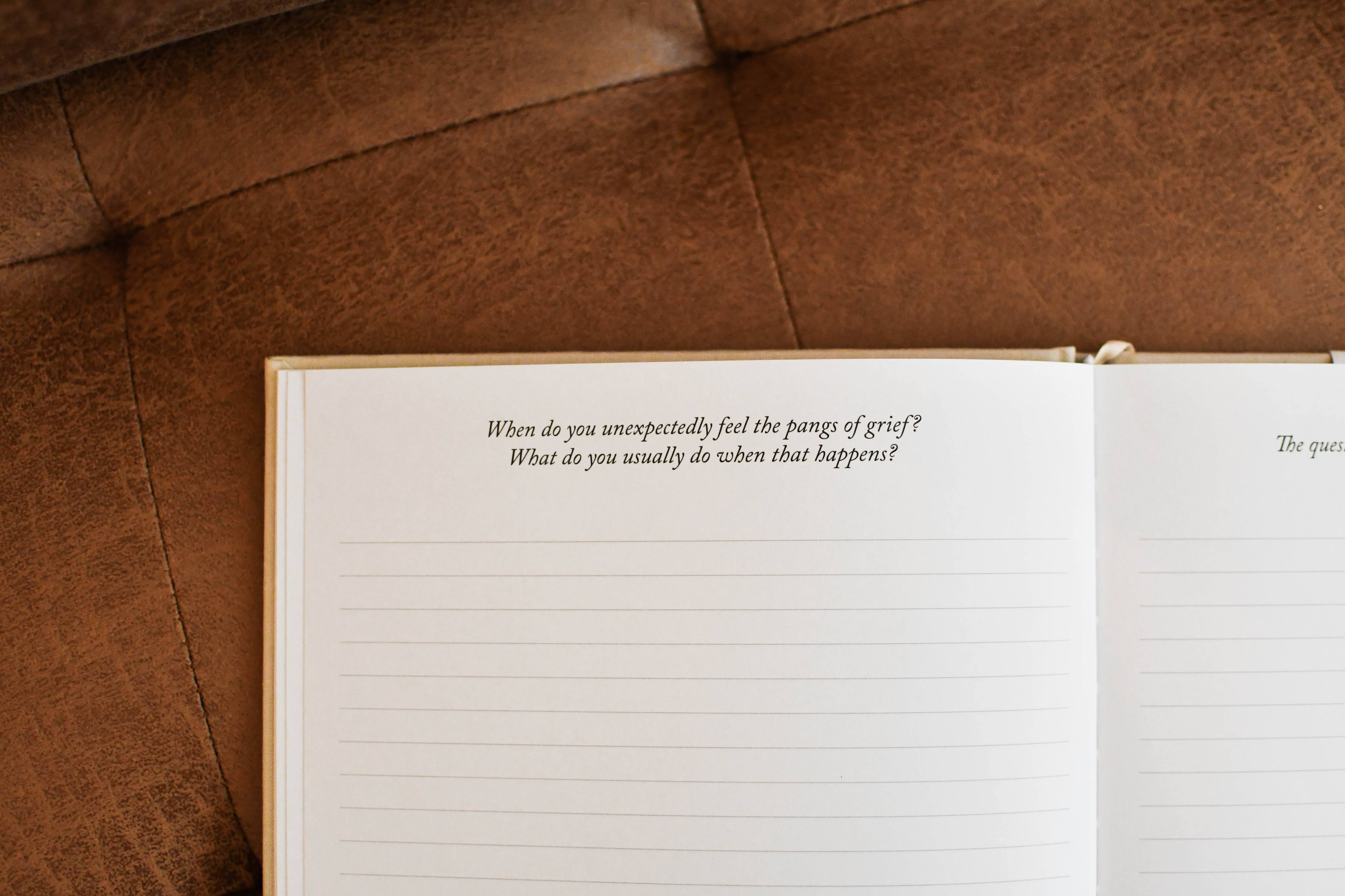 Grief Journal in Teal - Image 3