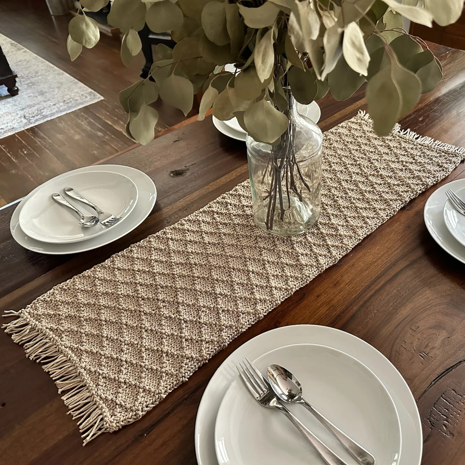 Knit Table Runner DIY Kit by Ganxxet x Little Birdie Design Studio - Image 2