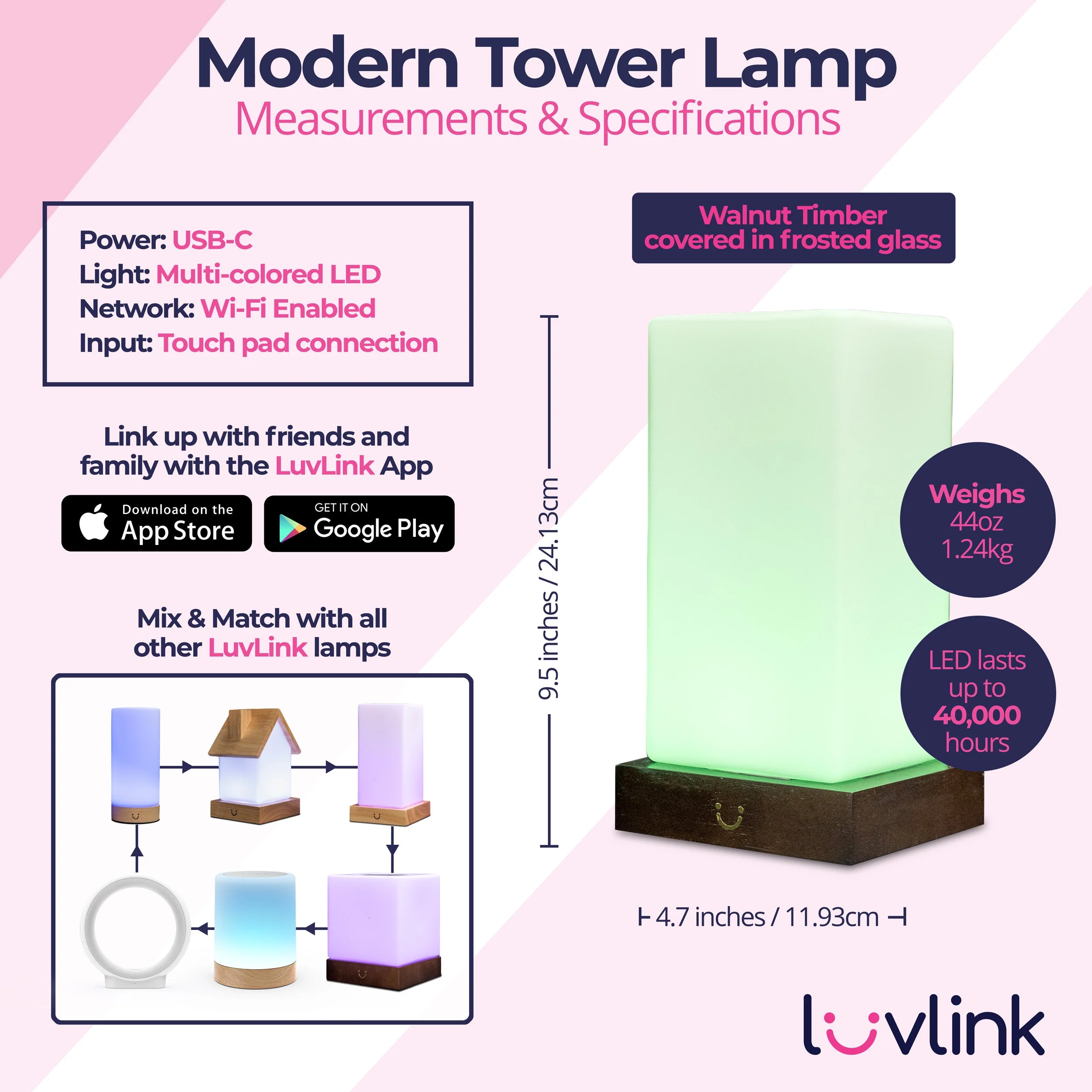 Modern Tower Lamp - Image 3