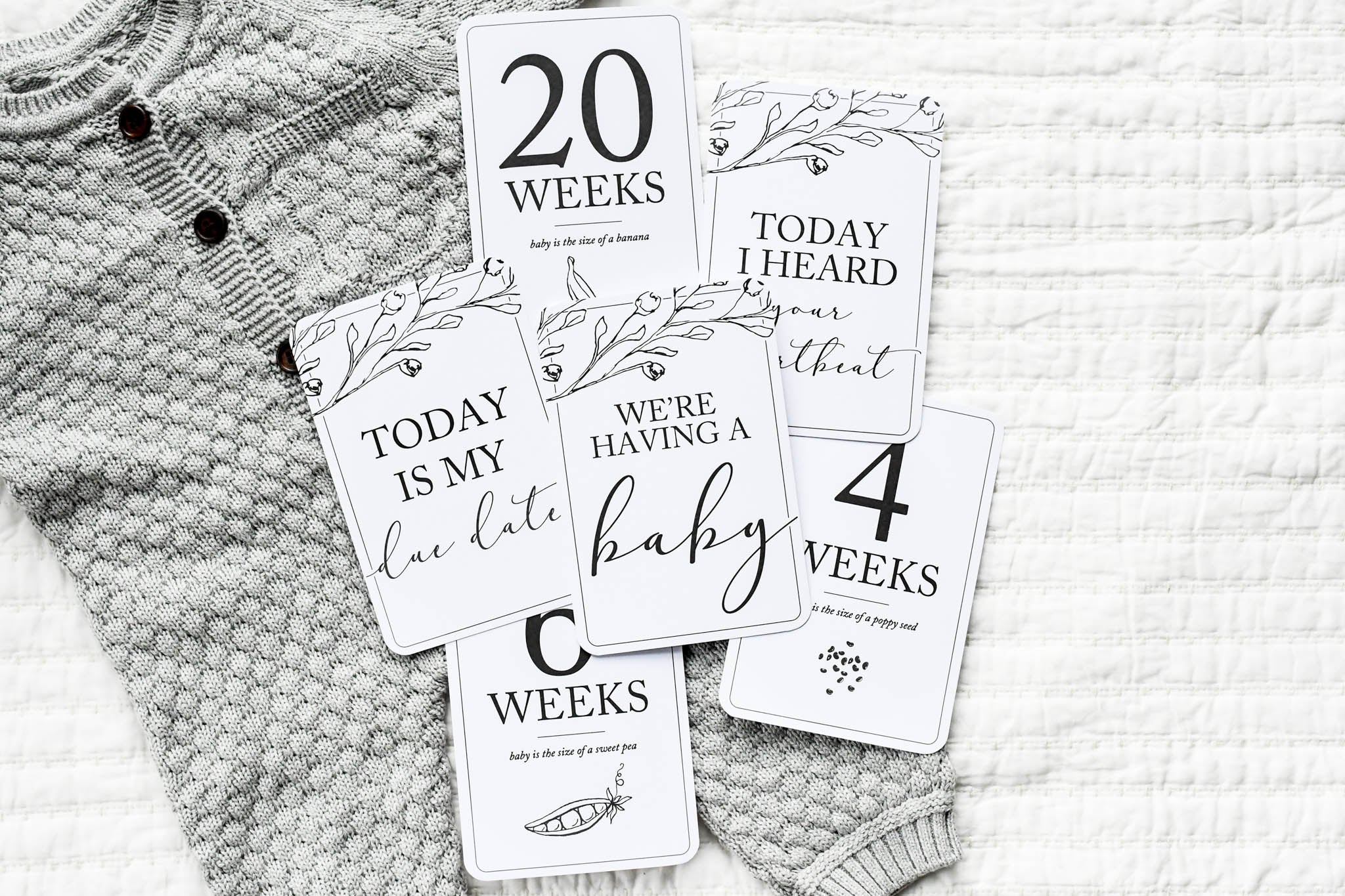 Pregnancy Milestone Cards | Baby Announcement | Expecting Mom Gift - Image 2