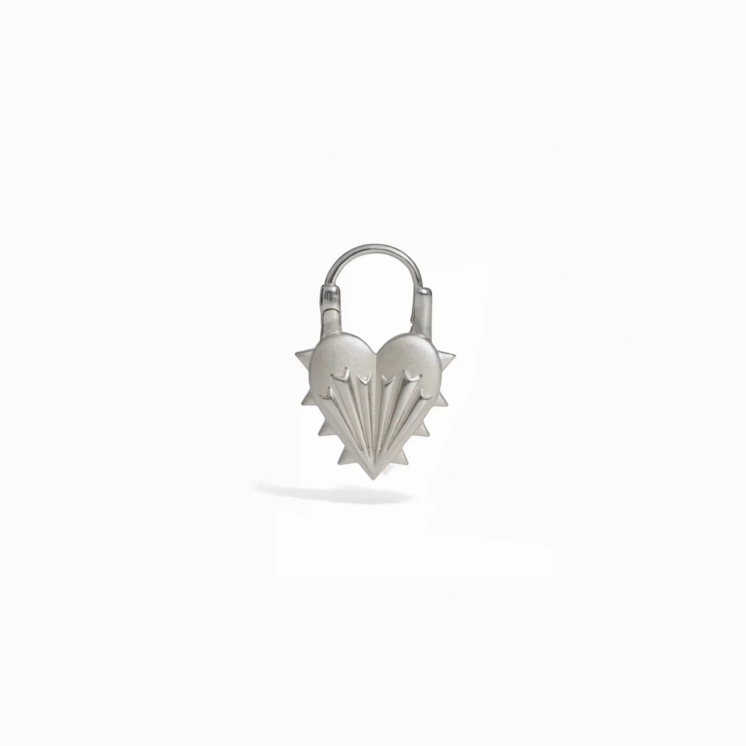 Spiked Heart Earrings - Image 5