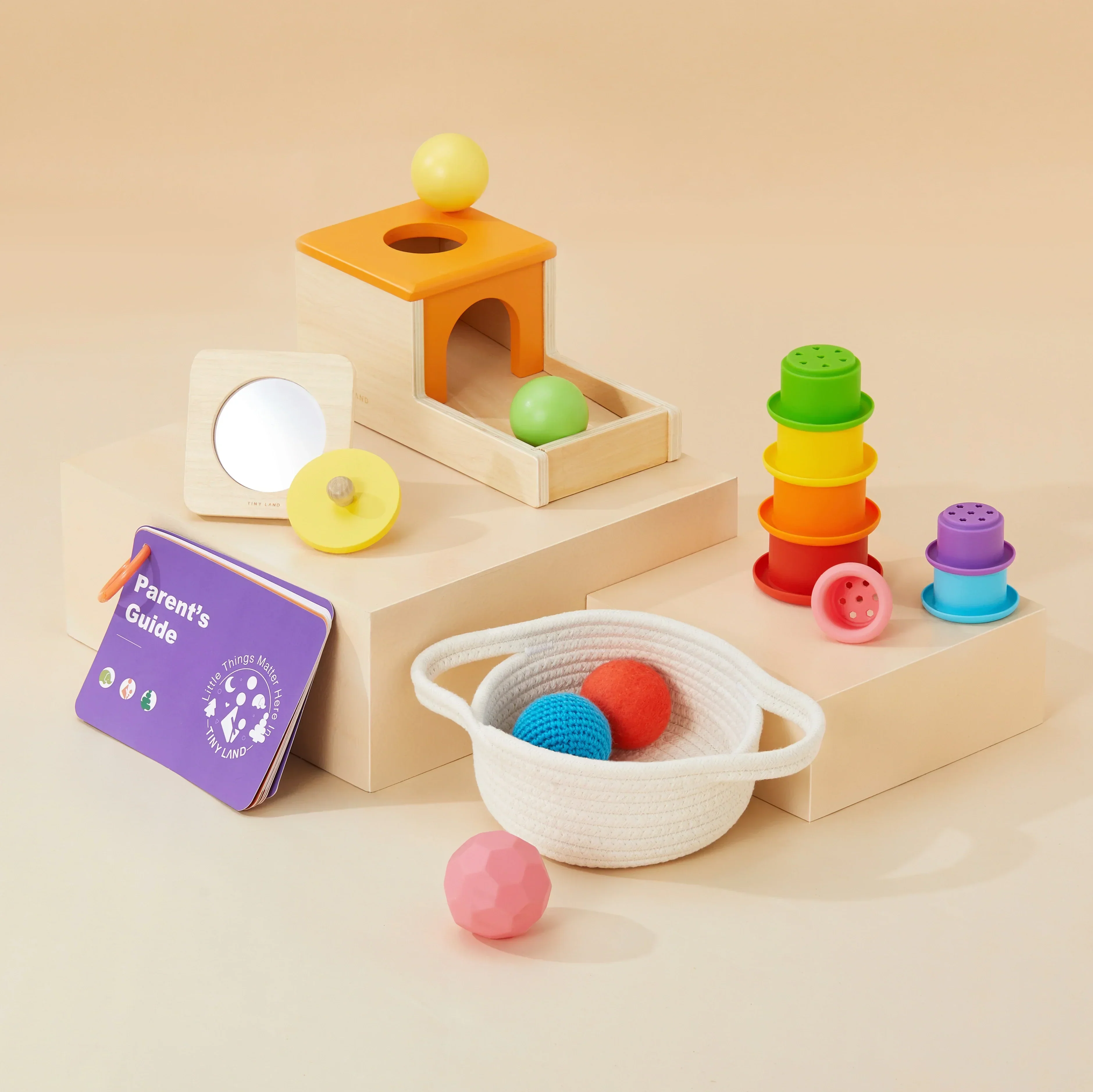 Tiny Land® Montessori Toys Set for Newborns (6-9 month) - Image 4