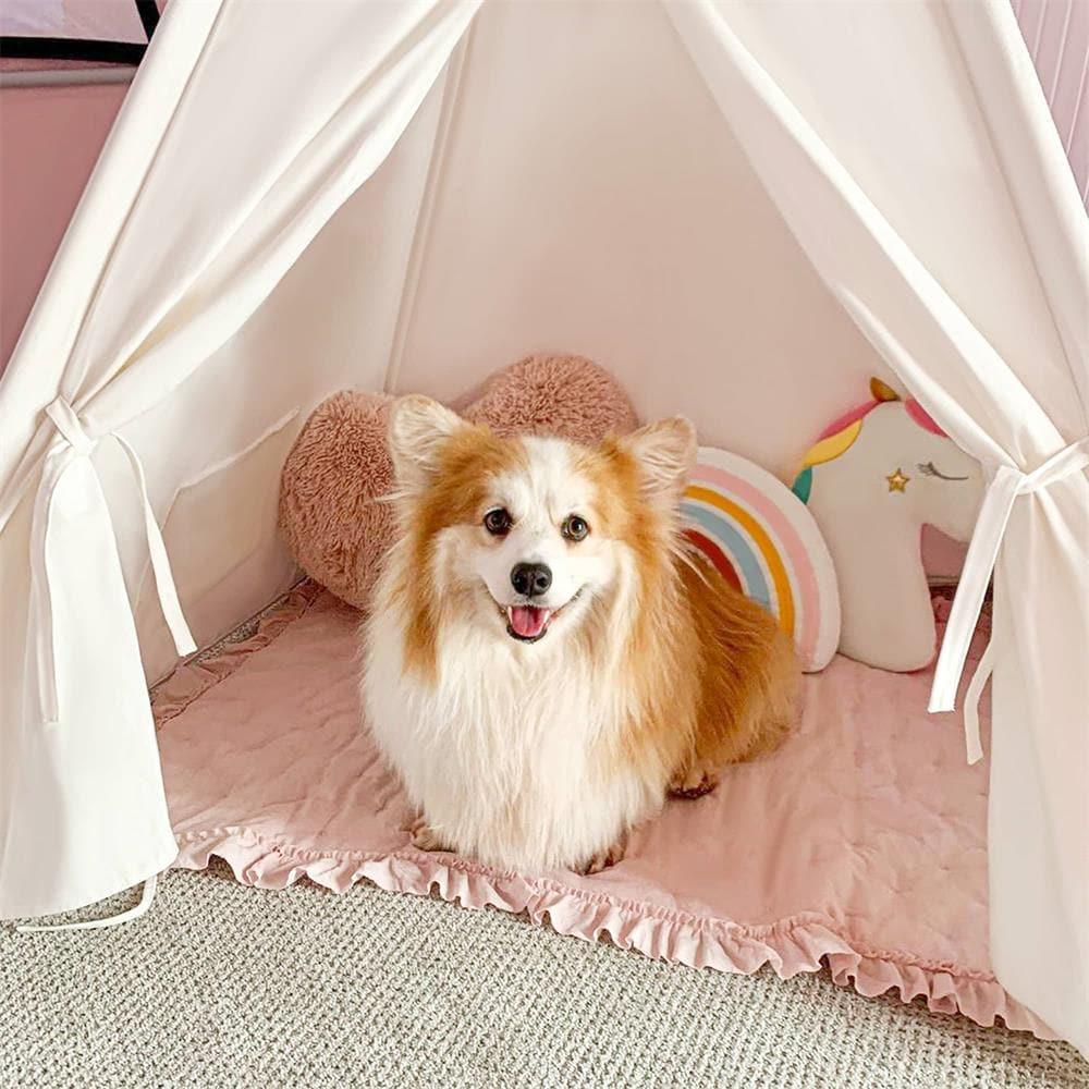 Tiny Land® Teepee for Kids with Mat - Image 4