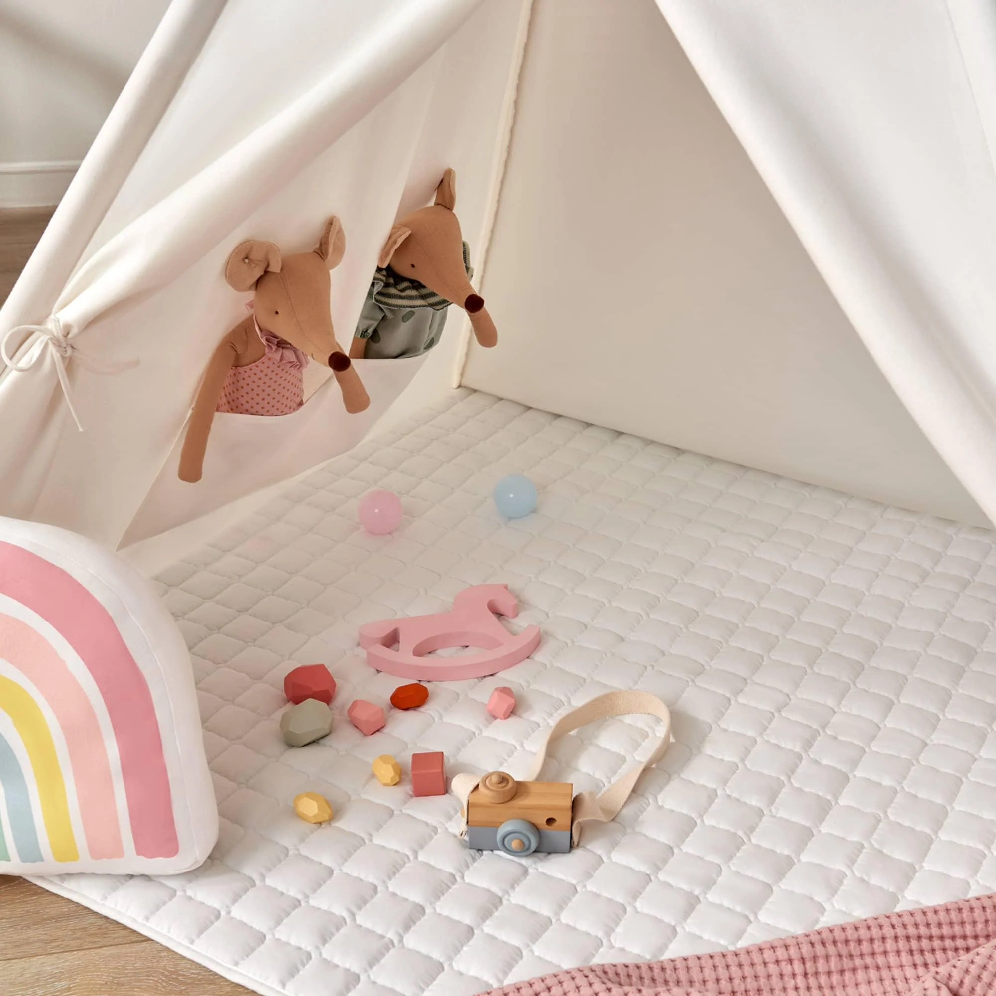 Tiny Land® Teepee for Kids with Mat - Image 5