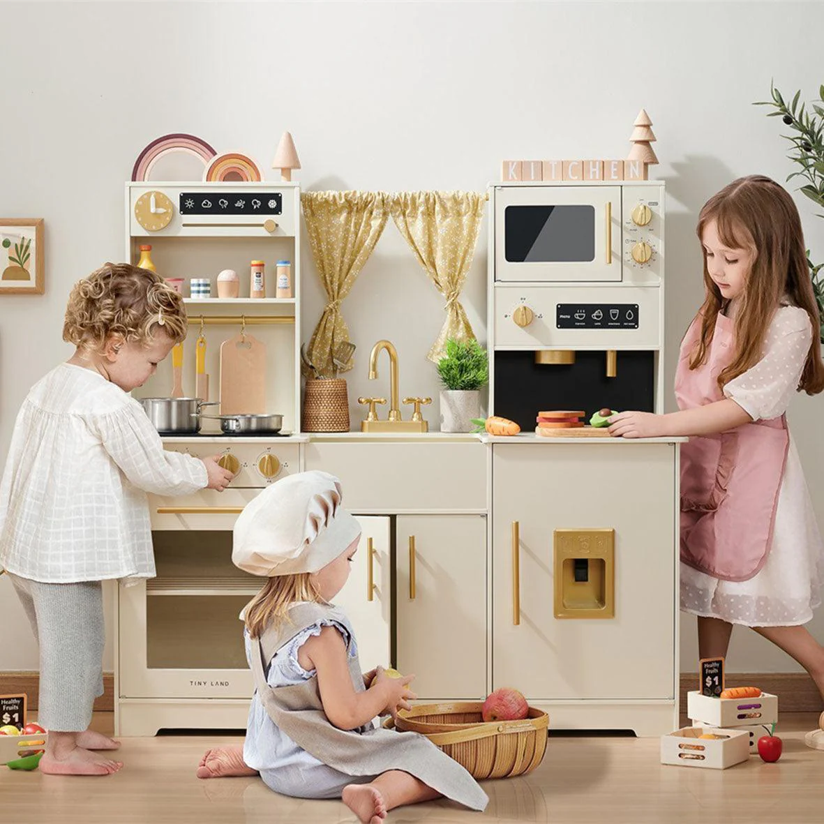 Tiny Land® Trendy Home Style Play Kitchen - Image 9